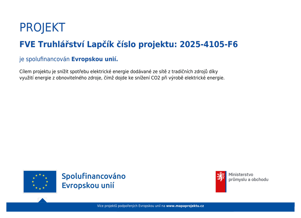 Spolufinancováno Evropskou unií a Ministerstvo průmyslu a obchodu
